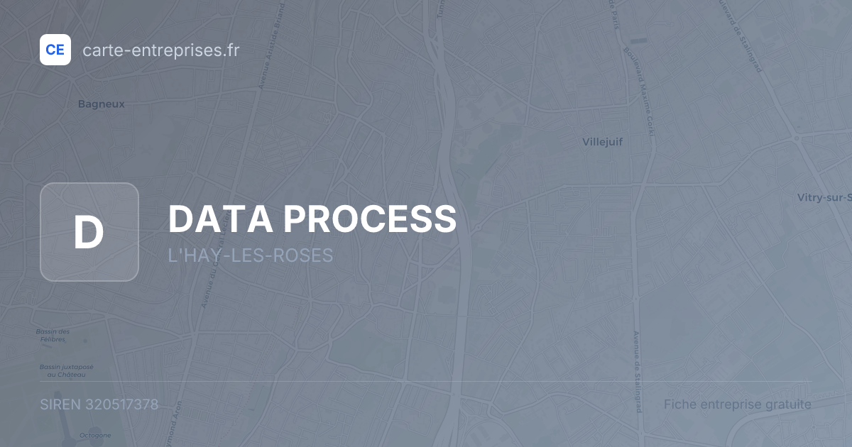 DATA PROCESS — 320517378 — fiche entreprise