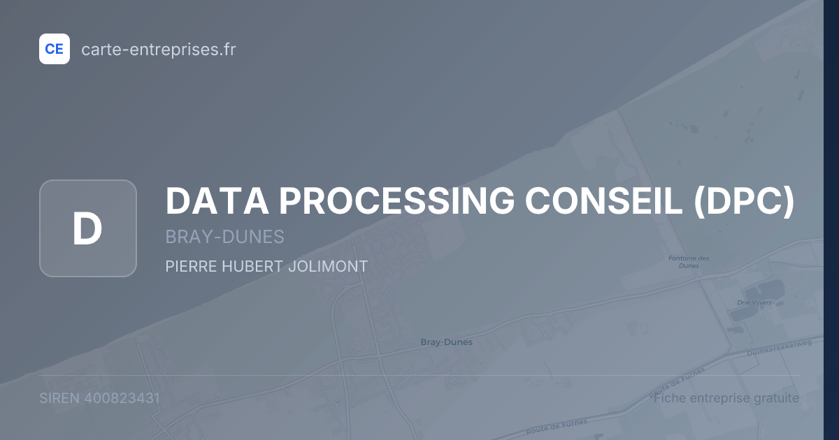 DATA PROCESSING CONSEIL (DPC) — 400823431 — fiche entreprise