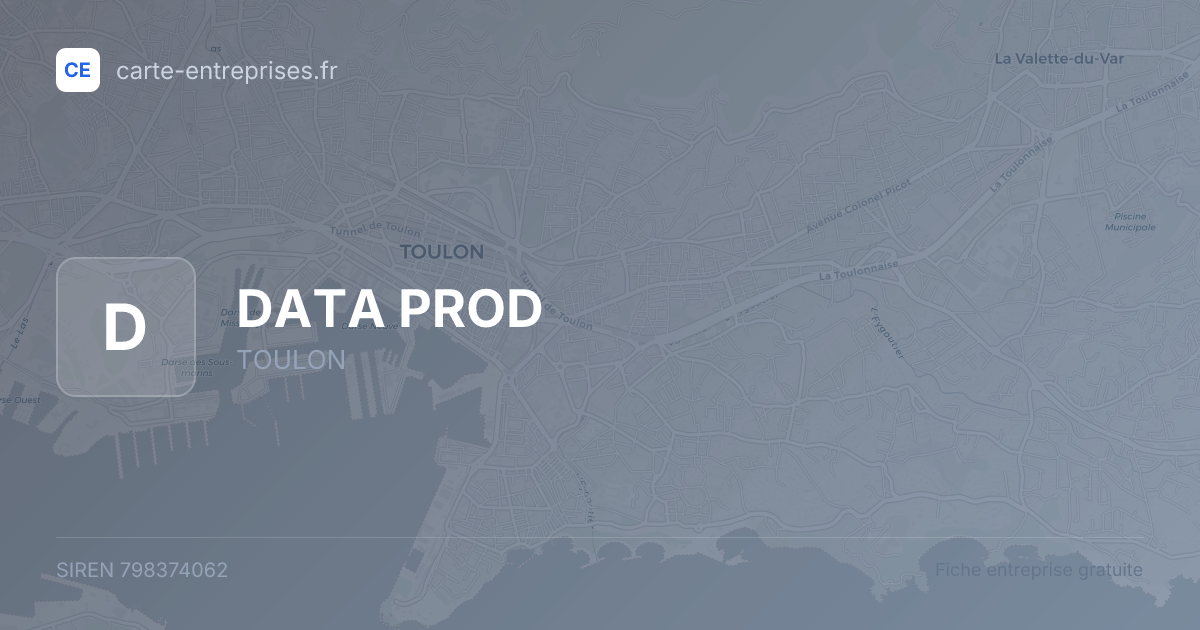 DATA PROD — 798374062 — fiche entreprise