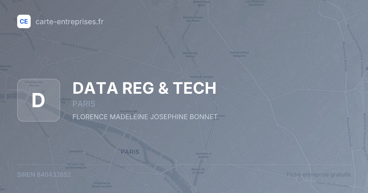 DATA REG & TECH — 840432652 — fiche entreprise