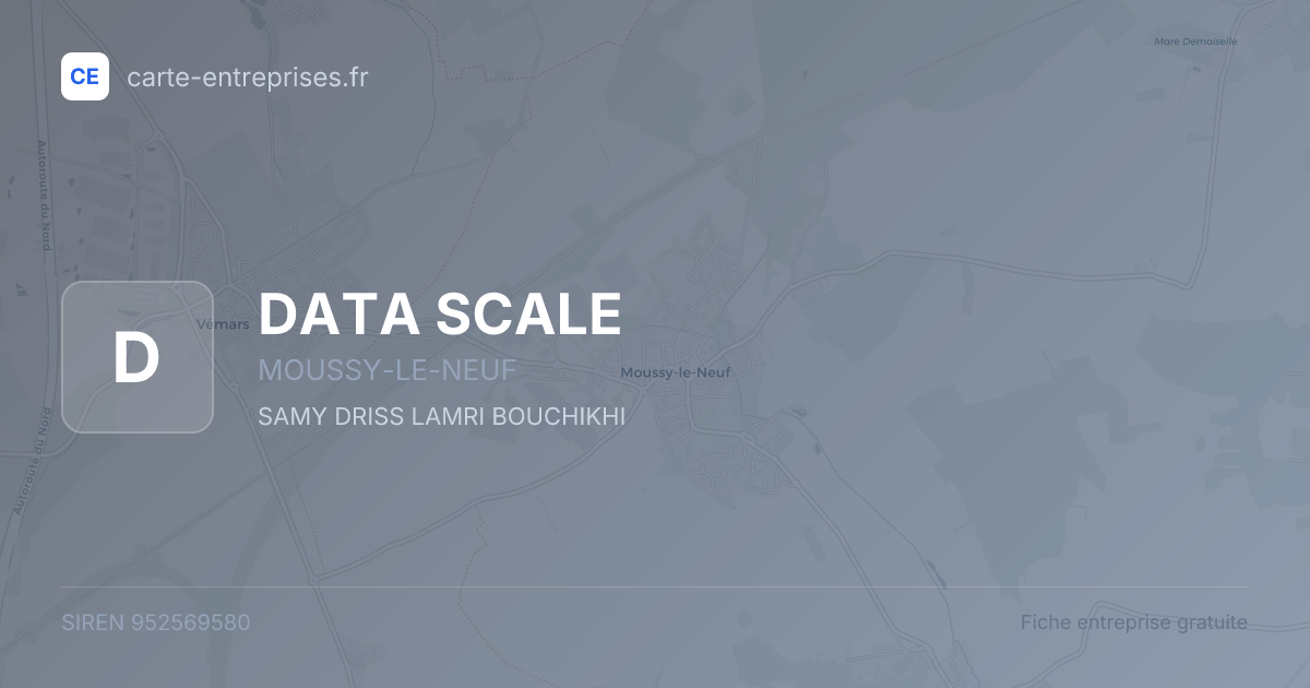 DATA SCALE — 952569580 — fiche entreprise