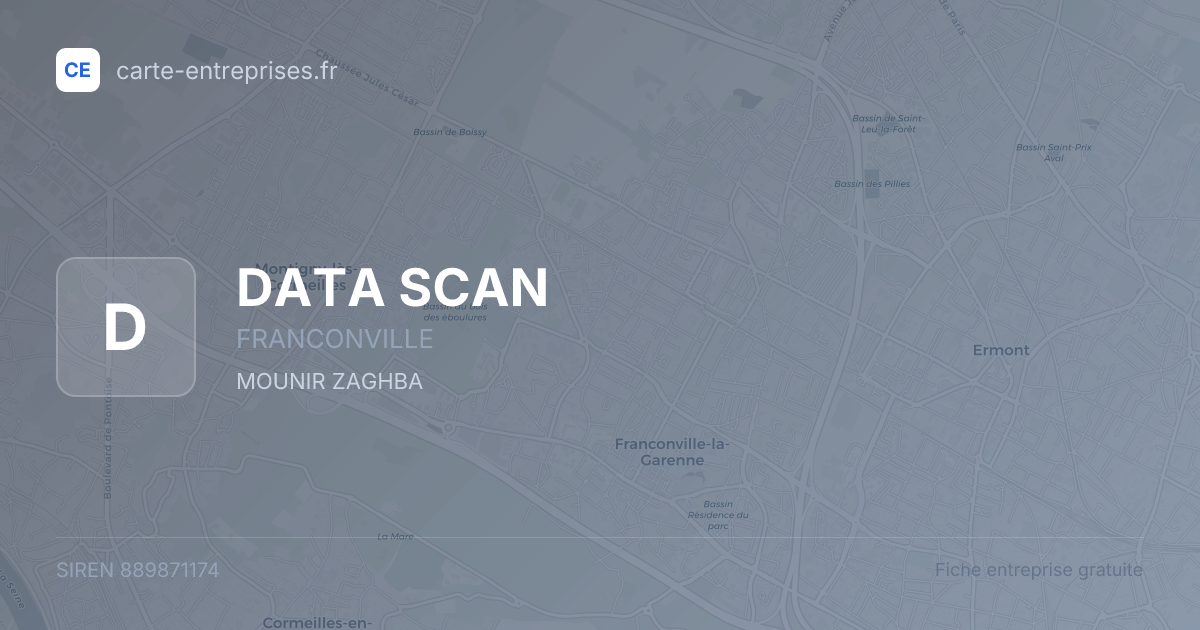 DATA SCAN — 889871174 — fiche entreprise