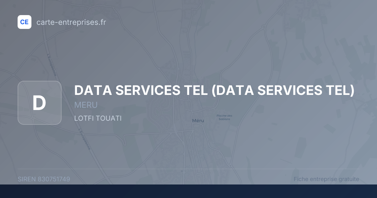 DATA SERVICES TEL — 830751749 — fiche entreprise