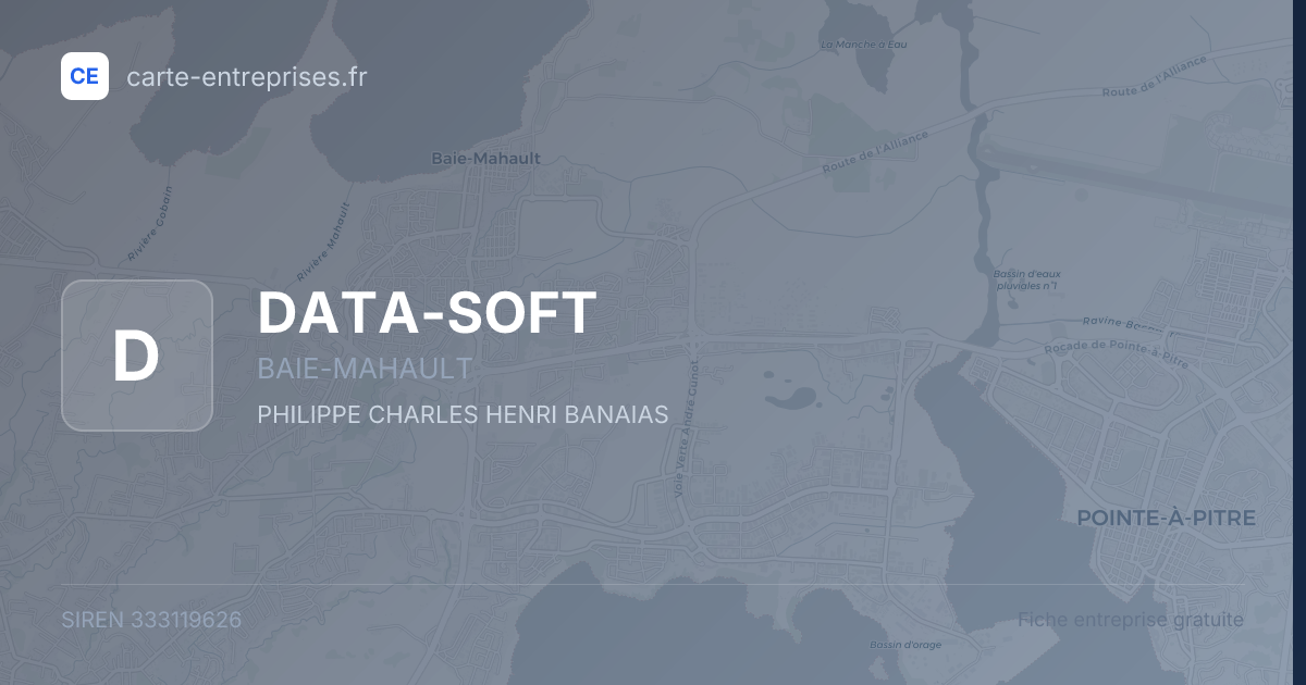 DATA-SOFT — 333119626 — fiche entreprise
