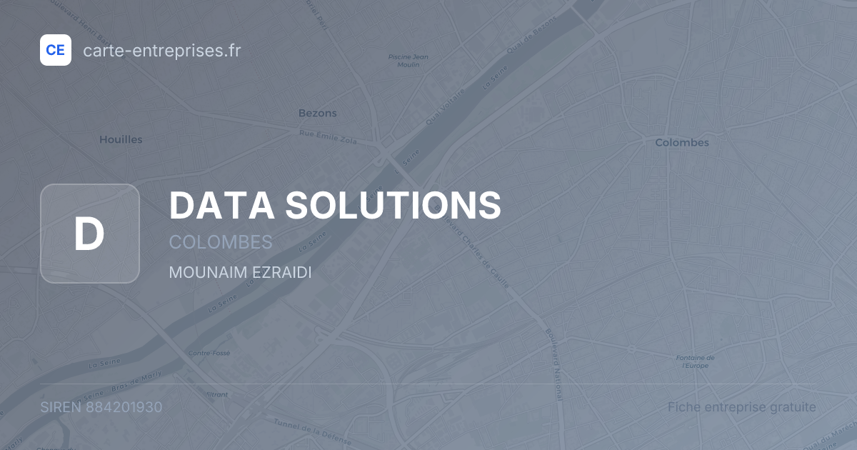 DATA SOLUTIONS — 884201930 — fiche entreprise