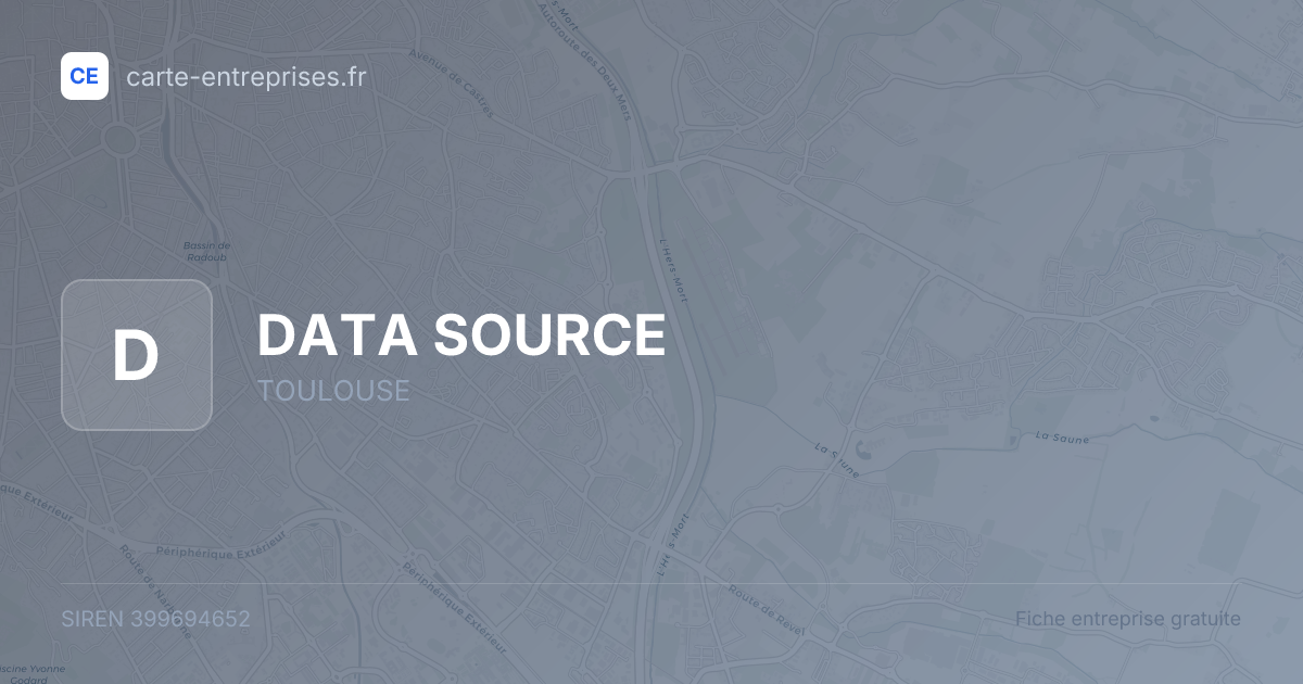 DATA SOURCE — 399694652 — fiche entreprise