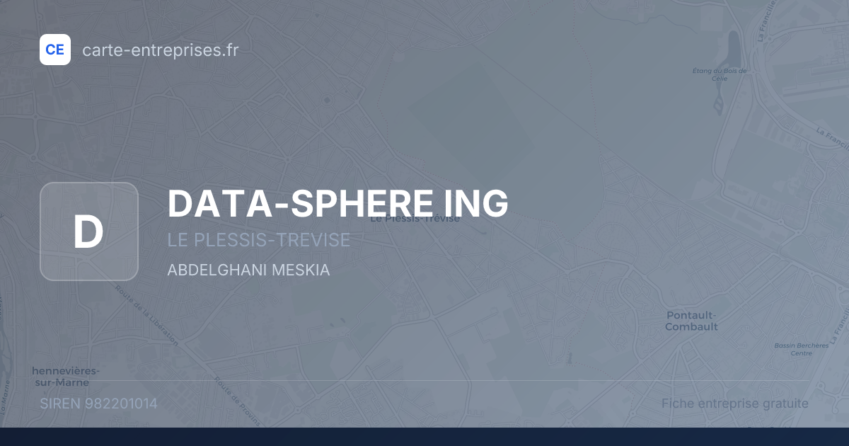 DATA-SPHERE  ING — 982201014 — fiche entreprise