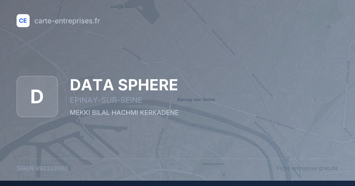 DATA SPHERE — 992328880 — fiche entreprise