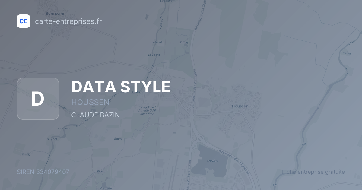 DATA STYLE — 334079407 — fiche entreprise