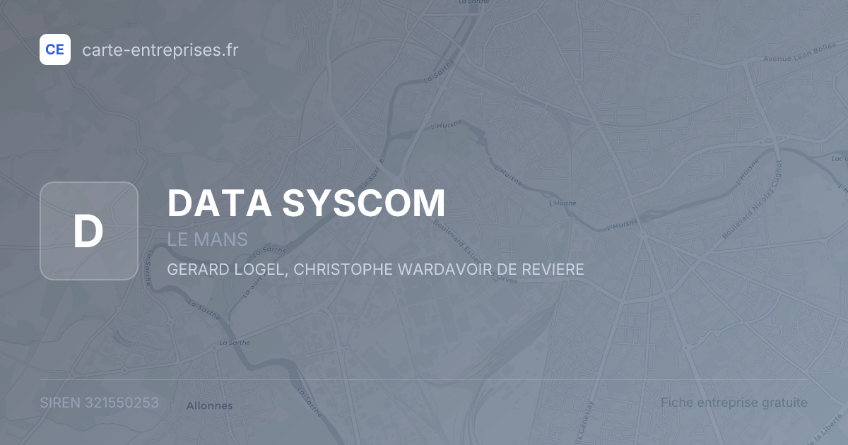 DATA SYSCOM — 321550253 — fiche entreprise