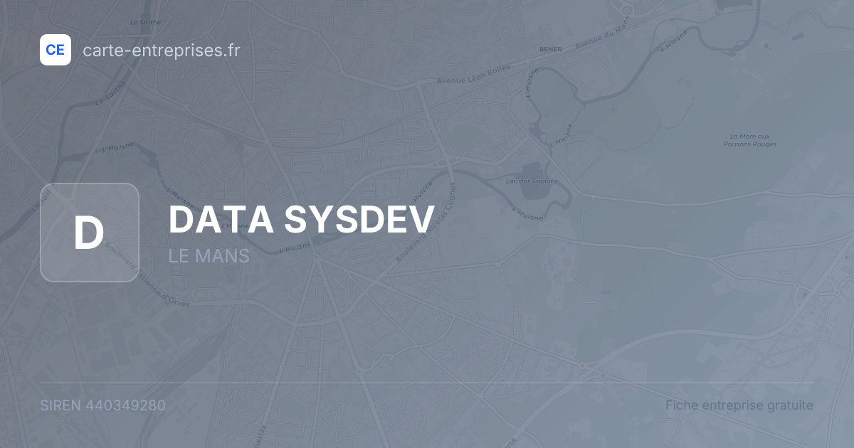 DATA SYSDEV — 440349280 — fiche entreprise