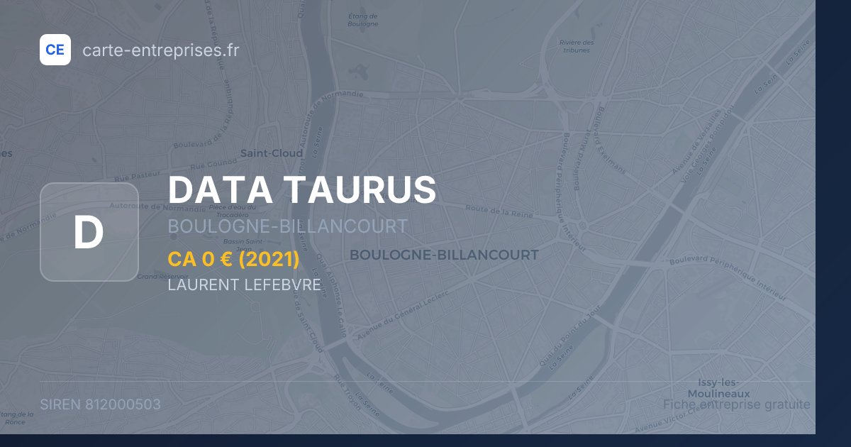 DATA TAURUS — 812000503 — fiche entreprise
