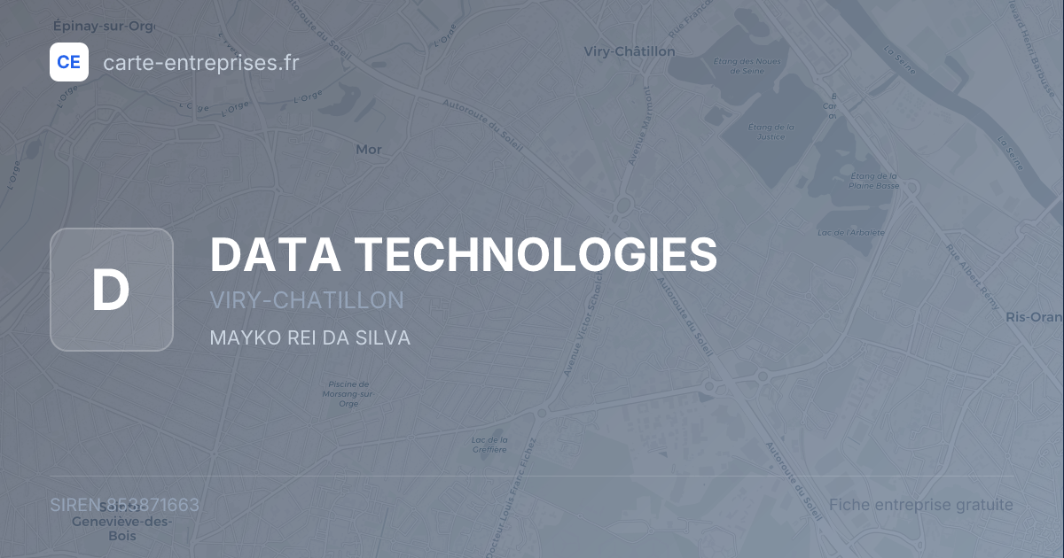 DATA TECHNOLOGIES — 853871663 — fiche entreprise