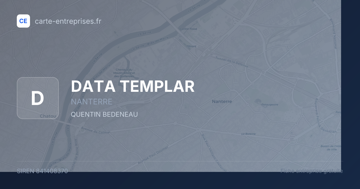DATA TEMPLAR — 841408370 — fiche entreprise
