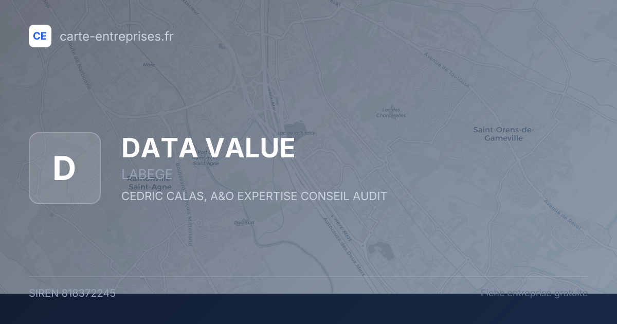 DATA VALUE — 818372245 — fiche entreprise