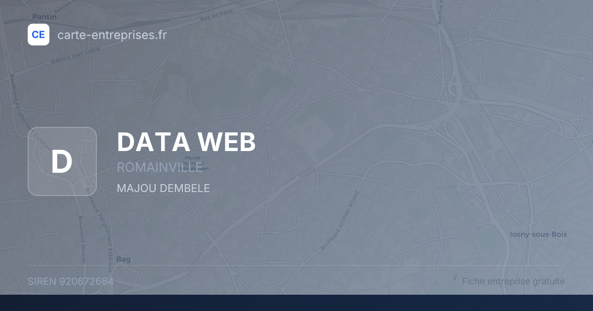 DATA WEB — 920672664 — fiche entreprise