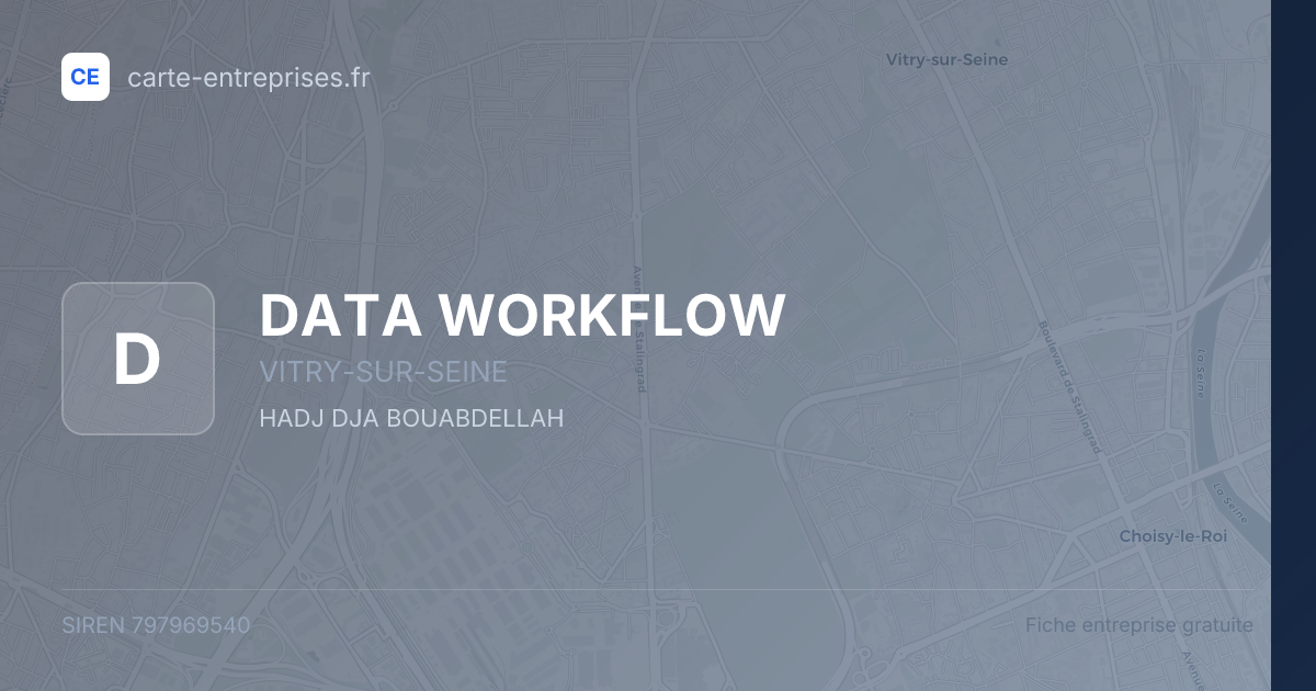 DATA WORKFLOW — 797969540 — fiche entreprise