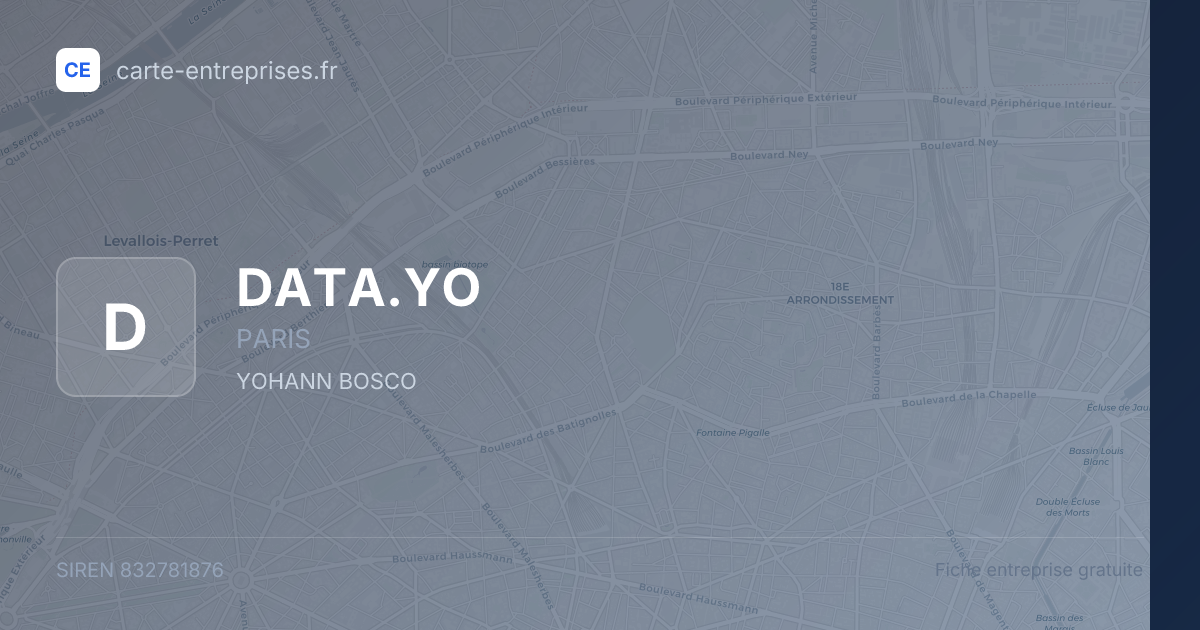 DATA.YO — 832781876 — fiche entreprise