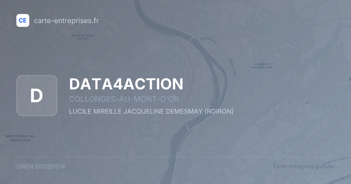 DATA4ACTION — 890261514 — fiche entreprise