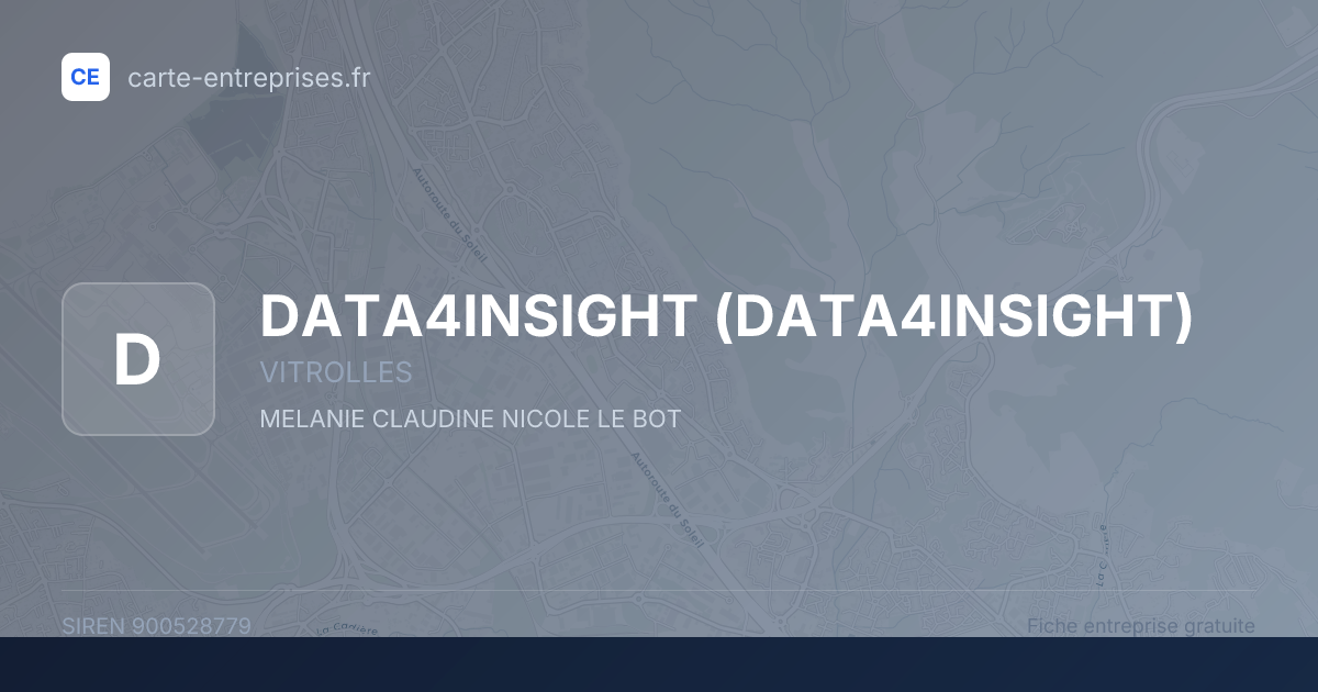 DATA4INSIGHT — 900528779 — fiche entreprise