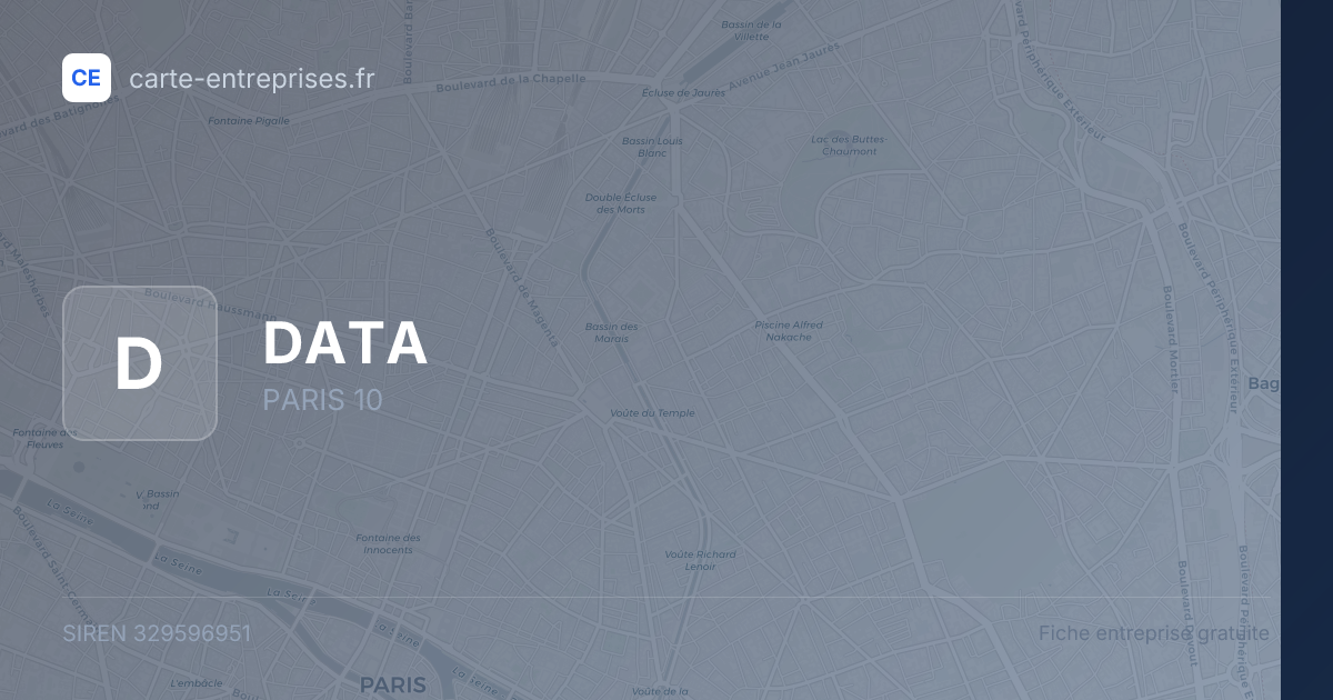 DATA — 329596951 — fiche entreprise