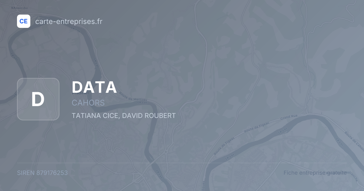 DATA — 879176253 — fiche entreprise