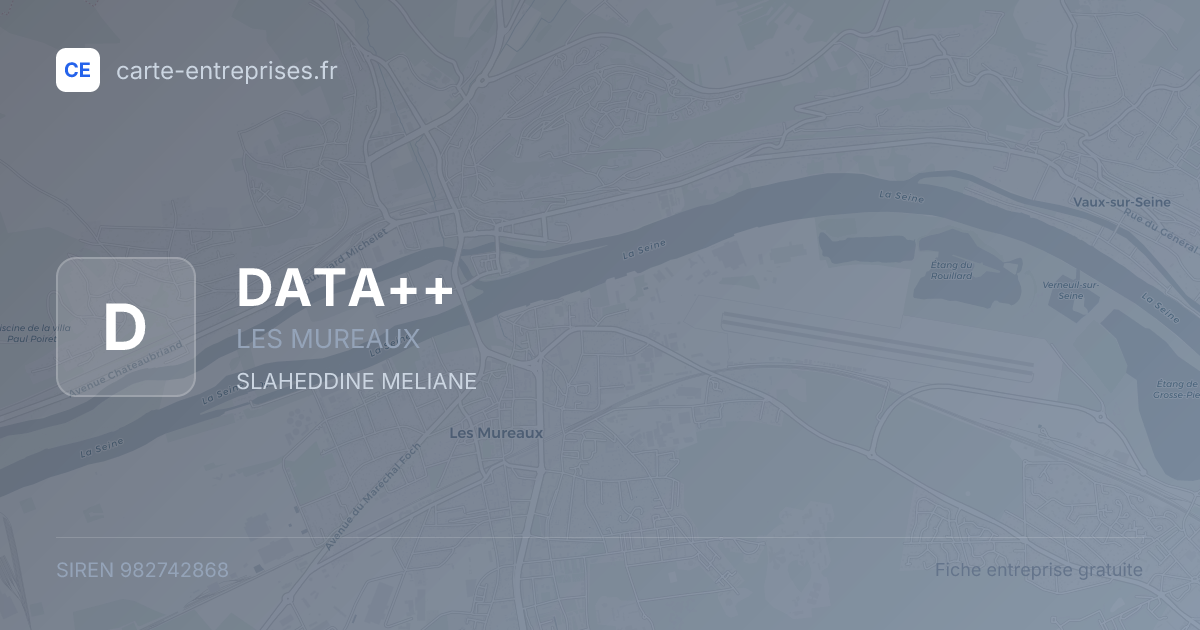 DATA++ — 982742868 — fiche entreprise