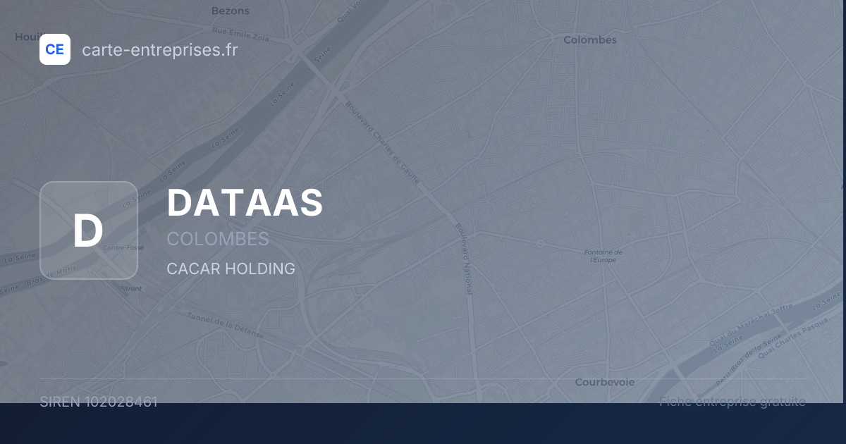 DATAAS — 102028461 — fiche entreprise