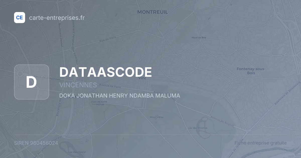 DATAASCODE — 980456024 — fiche entreprise