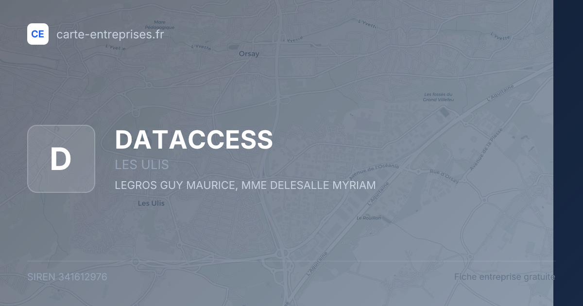 DATACCESS — 341612976 — fiche entreprise