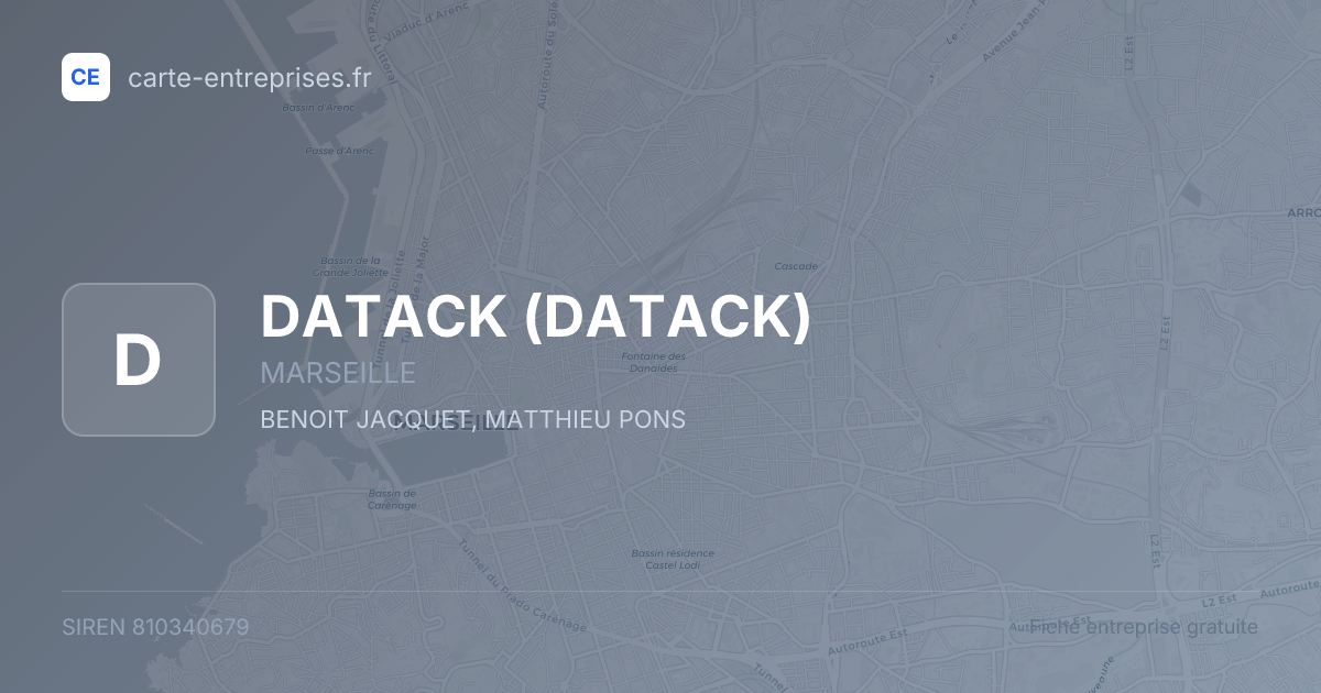DATACK — 810340679 — fiche entreprise
