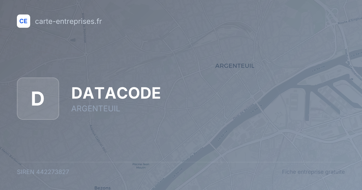 DATACODE — 442273827 — fiche entreprise
