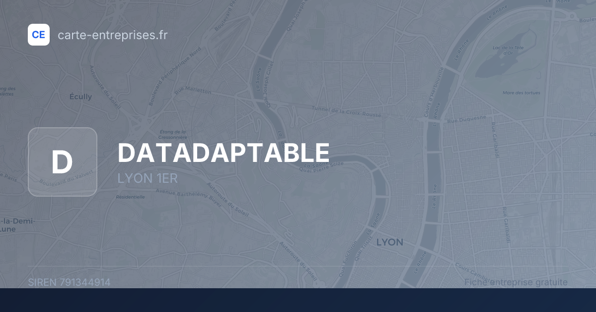 DATADAPTABLE — 791344914 — fiche entreprise