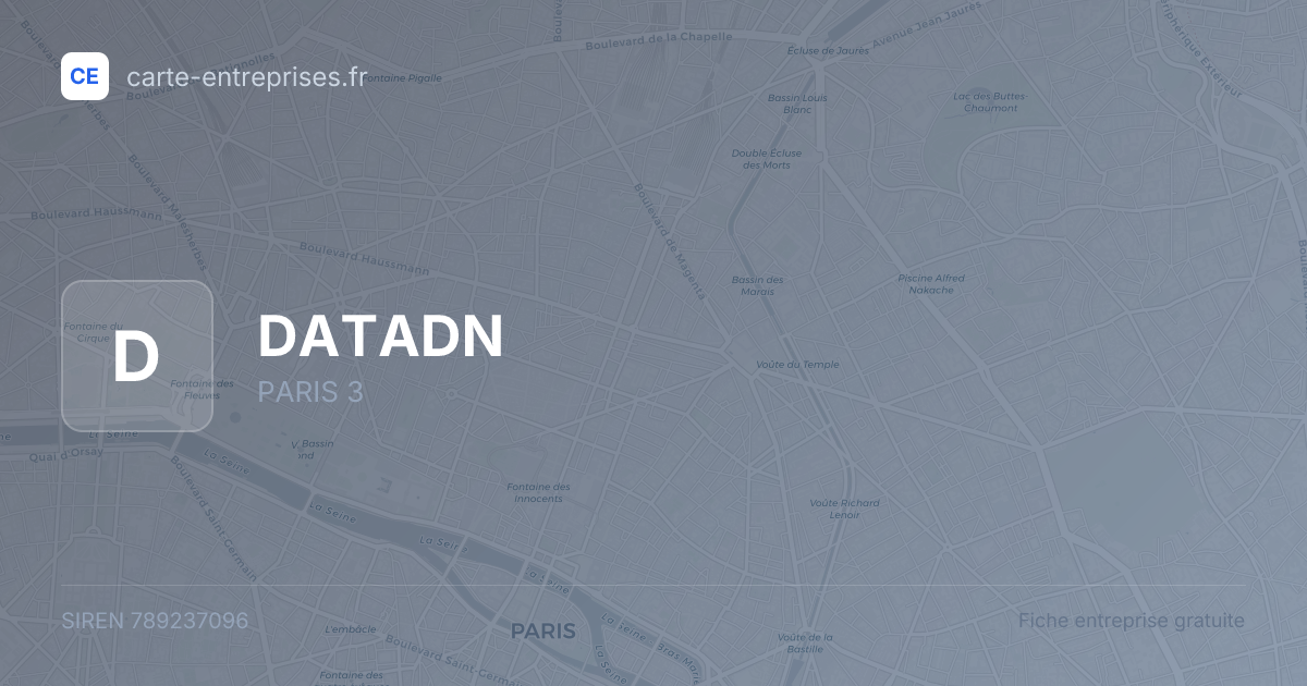 DATADN — 789237096 — fiche entreprise