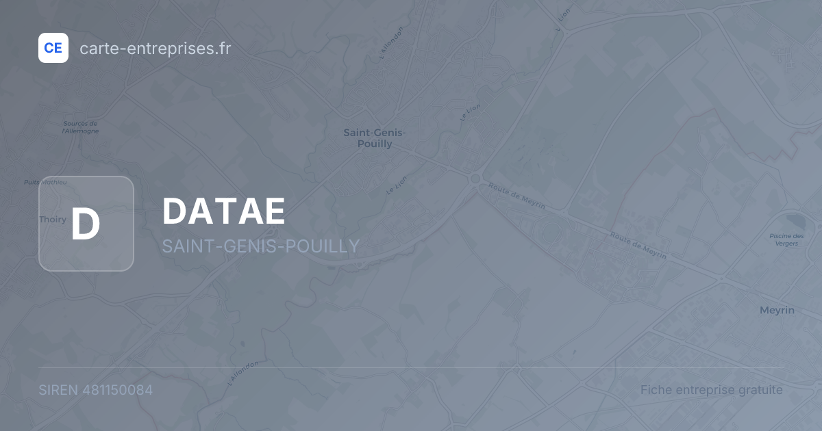 DATAE — 481150084 — fiche entreprise