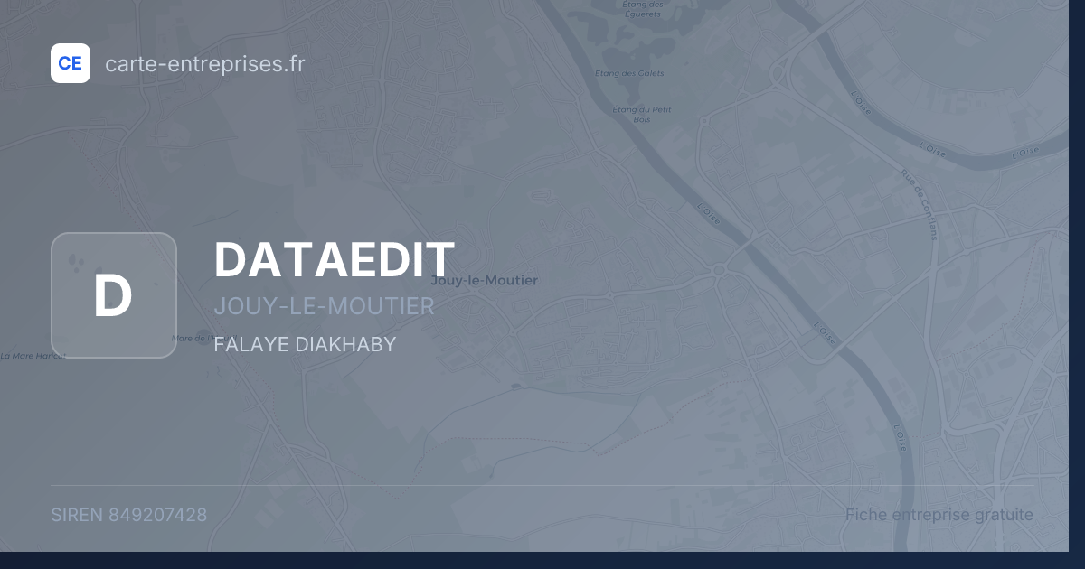 DATAEDIT — 849207428 — fiche entreprise