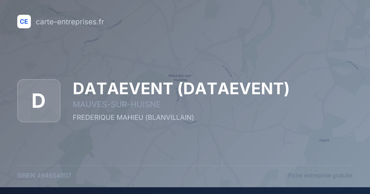 DATAEVENT — 494654007 — fiche entreprise