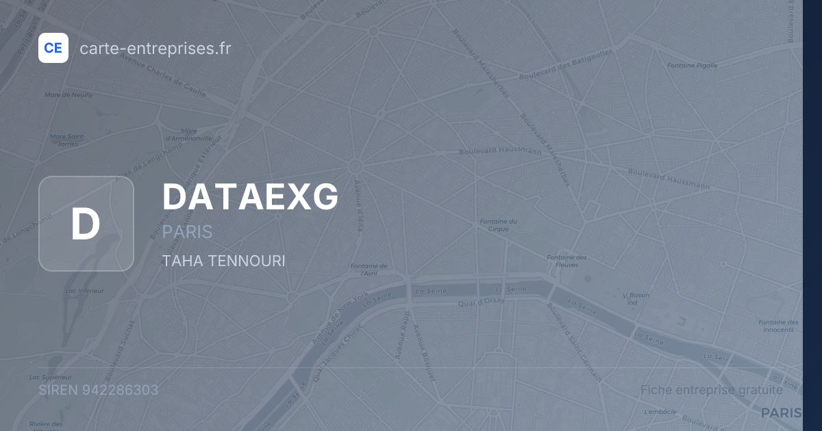 DATAEXG — 942286303 — fiche entreprise