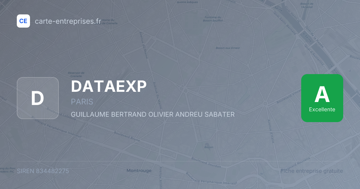 DATAEXP — 834482275 — fiche entreprise