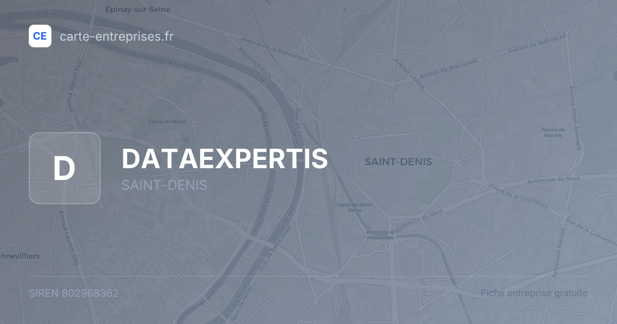 DATAEXPERTIS — 802968362 — fiche entreprise