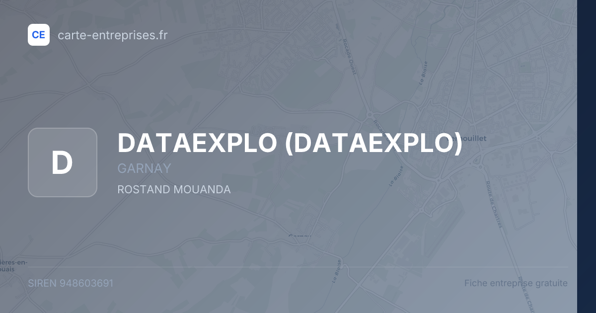 DATAEXPLO — 948603691 — fiche entreprise