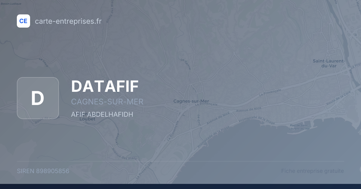 DATAFIF — 898905856 — fiche entreprise
