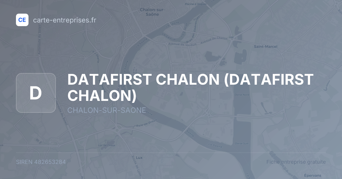 DATAFIRST CHALON — 482653284 — fiche entreprise