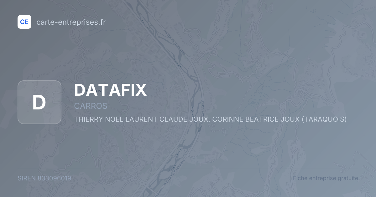 DATAFIX — 833096019 — fiche entreprise
