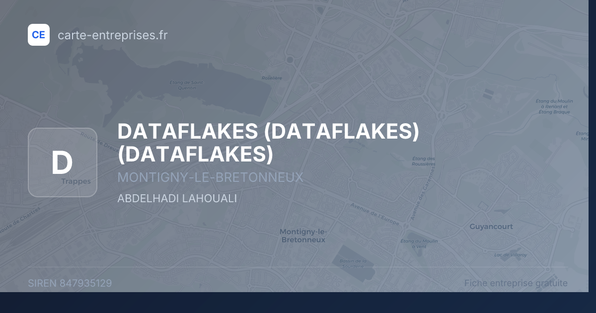 DATAFLAKES (DATAFLAKES) (DATAFLAKES) — 847935129 — fiche entreprise
