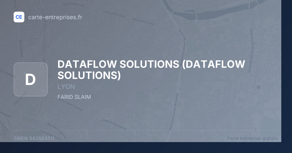 DATAFLOW SOLUTIONS — 942884511 — fiche entreprise