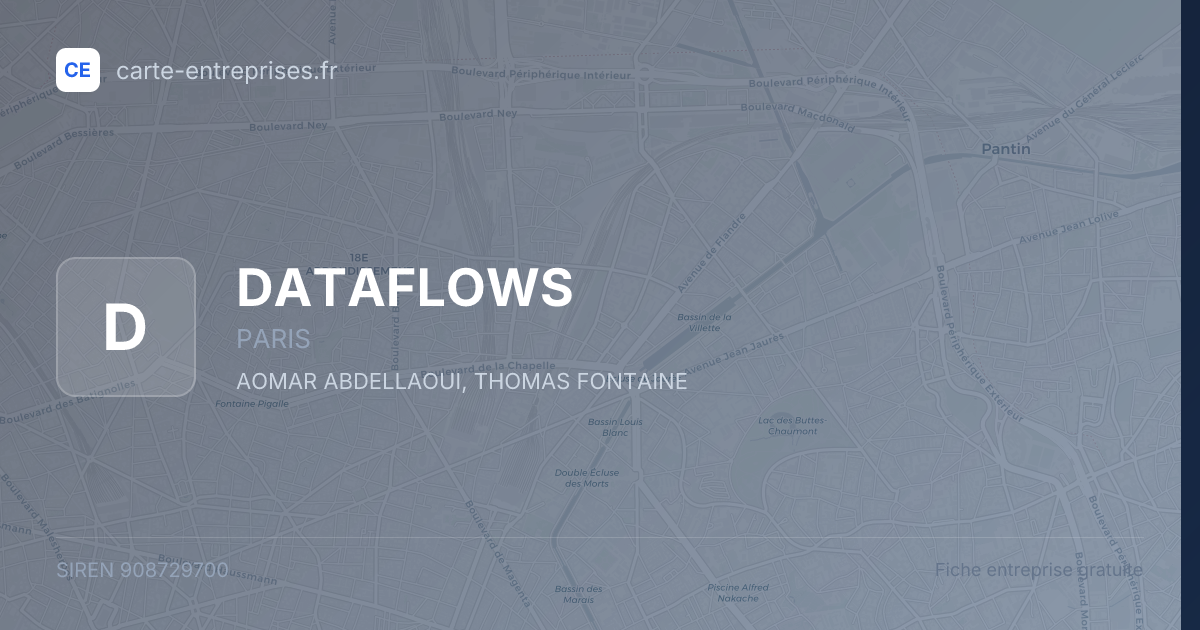 DATAFLOWS — 908729700 — fiche entreprise
