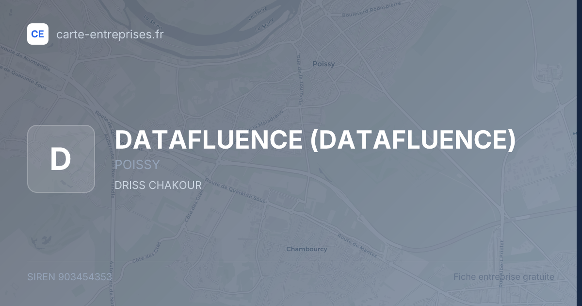 DATAFLUENCE — 903454353 — fiche entreprise