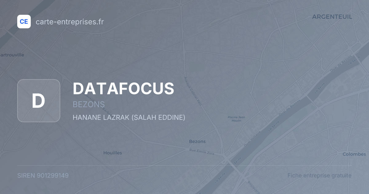 DATAFOCUS — 901299149 — fiche entreprise