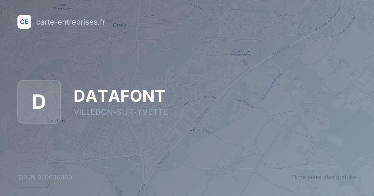 DATAFONT — 350636080 — fiche entreprise